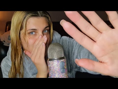 ASMR | Hand movements, cupped whispering, mouth sounds 💕