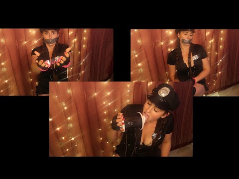 Aggressive Ear eating | Duct tap | Hand Cuffs | Leather gloves | Kidnapping