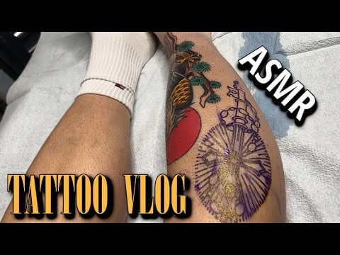 ASMR Tattoo Vlog | A Relaxing Day in My Life + Tattoo Experience 🎨