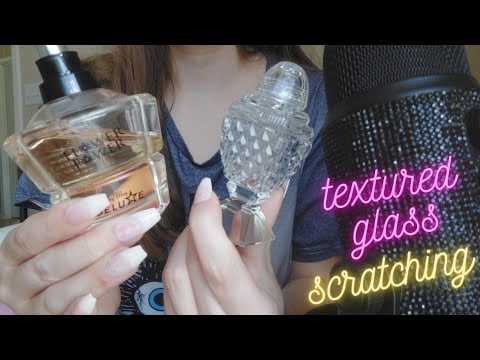 Fast and Aggressive Textured Glass Scratching ASMR   (no talking)