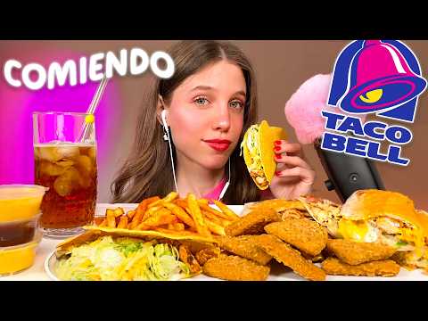 ASMR COMIENDO TACO BELL CONTIGO 🌮 Sonidos crujientes y relajantes para dormir ✨ (Mouth Sounds)