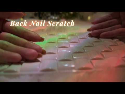 ASMR Back Nail Scratch💅 Addictive Texture Sounds✨ (with BGM)
