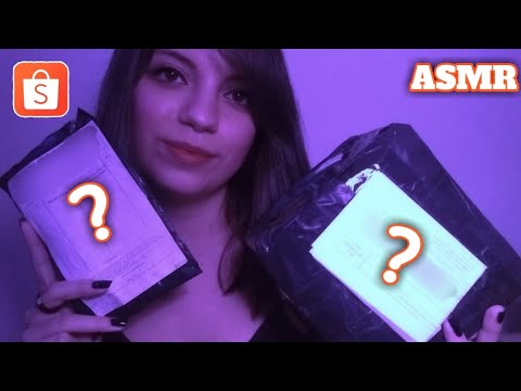 ASMR - Unboxing comprinhas da shopee