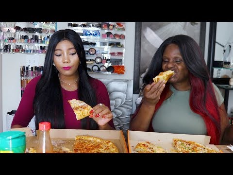 Eating Pizza Mukbange Storytime With Nadine