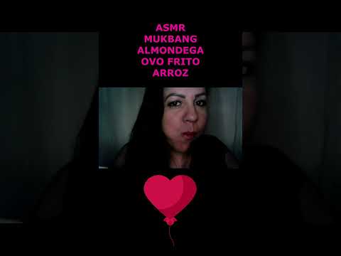 ASMR-SHORTS MUKBANG COMENDO ALMONDEGA + OVOS FRITOS + ARROZ  #rumo2k  #mukbang #shorts_ #mastigação