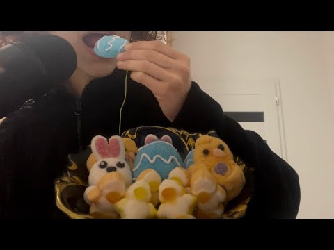 [ASMR] Eating Easter Marshmallows/Candy 🐥 *extra satisfying sounds