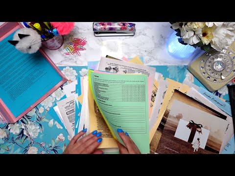 ASMR: Paper Sorting/Organizing | Paper Sounds | Filing | Stapling | No Talking