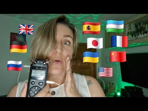 🎧 ASMR FAST & CHAOTIC in 10 LANGUAGES! 🌍 Trigger Words + Mouth Sounds #asmr