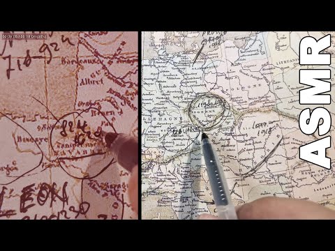 ASMR: Europe Historical Kingdoms that Failed and Vanished | ASMR History and map tracing