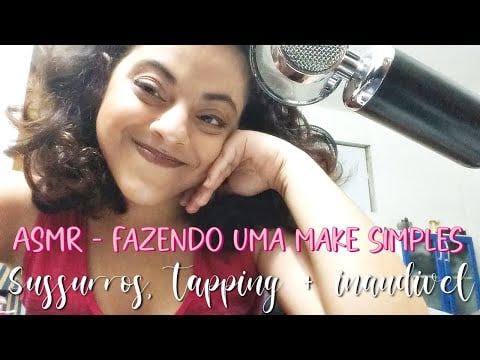 ASMR - Me maquiando e fofocando/ Doing my makeup
