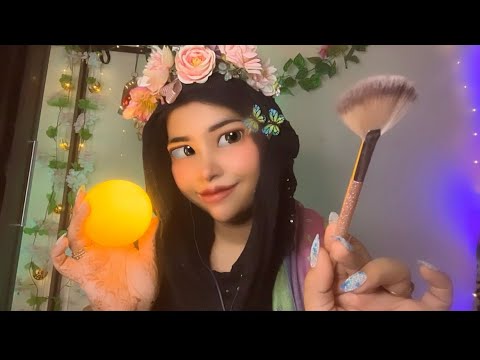 💚💄Fairy doing your Makeup ASMR🧚‍♀️  #layeredasmr #tingles  #relaxingsounds