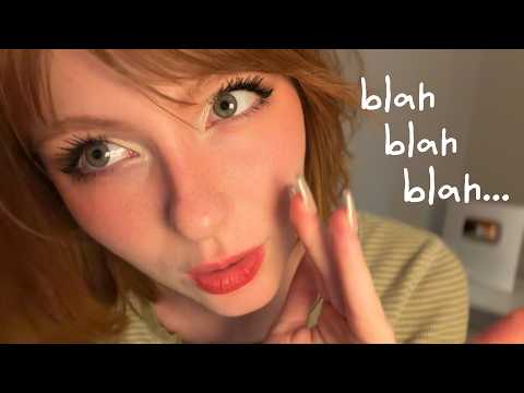 asmr inaudible + unintelligible whispers (rambles for sleep)