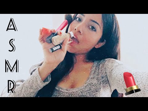 ASMR MAKEUP DE CERCA / COSQUILLAS Y PALABRAS DE ACTIVACIÓN 😴💜 TRIGGERS.