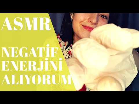 Lateks Eldivenle Negatif Enerjini Alıyorum 😇 | ASMR Türkçe Fısıltı | ASMR With Latex Gloves