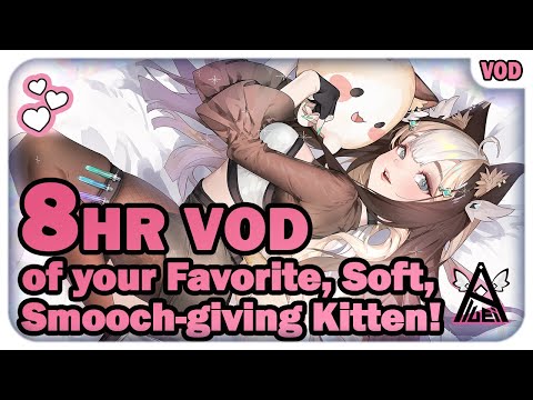 8 Hours of your Fav, Soft, Smooch-Giving Kitten! ♡【ASMR / 3DIO】