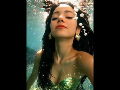 Sirena cabello negro