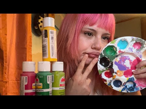 ASMR| painting you! (Spit painting) (no real spit) 