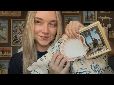 ASMR | A Comforting Coastal Thrift Haul🐚🌊☀️ (Whisper Ramble & Tapping)
