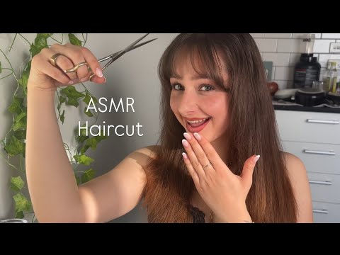 ASMR | Lets Play Hairdresser and Cut Myself some Bangs 💈💇‍♀️