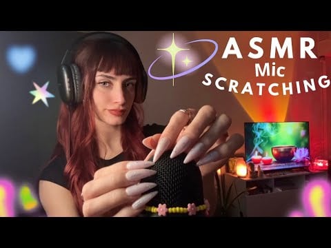 ASMR MIC SCRATCHING ⋆˙⟡ 🎧 ⋆˙⟡ Mouth Sounds y Susurros 🤎🦢