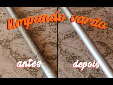 COMO LIMPAR VARÃO DE CORTINA | How to clean curtain rod