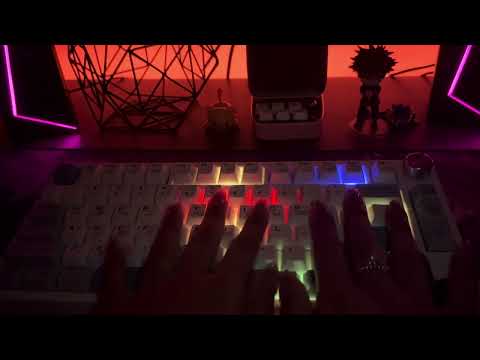 Glowing Keys in the Dark ASMR: Soothing Tapping, Clicks and Whispering