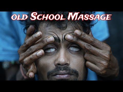 Intense ASMR Old School Head Massage | Neck Cracking ASMR Tapping Head Massage | Scratching Tapping