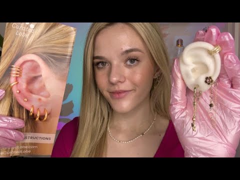 ASMR Ear Piercing & Styling Roleplay ·͙*̩̩͙˚̩̥̩̥*̩̩̥͙✩*̩̩̥͙˚̩̥̩̥*̩̩͙‧͙