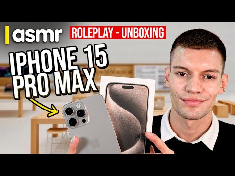 ASMR español roleplay para dormir iPhone 15 pro max unboxing