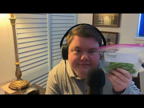 ASMR TIME TO DIET! SNAP PEAS + ORANGE ASMR EATING SOUNDS
