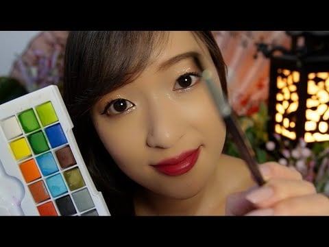 ASMR 🎨 JE DECOUVRE LA PEINTURE 🤡 (Tu es ma toile)