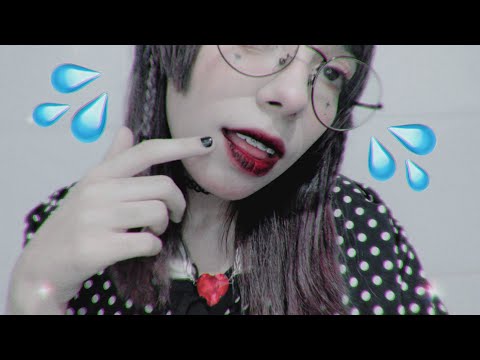 ASMR SONS DE BOCA E PINCEL NA TELA, TOQUE NA TELA #asmr