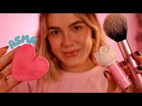 ASMR te maquiando de pertinho ⭐️ Sons em Camada e Voz Suave