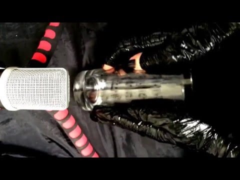 LATEX GLOVES✋ NAILS‼ BACK IN BLACK👉 TAPPING👈 [[ASMR]]