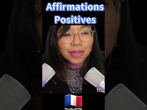 ASMR Positive Affirmations in French & Leather Sounds - Affirmations Positives en français #asmr 💙🇫🇷
