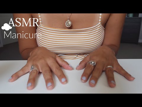 ASMR nail polish manicure (no talking)