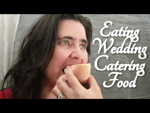 ASMR Eating Food from Wedding Catering