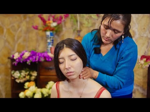 Doña Esperanza's ASMR massage & energy cleansing (limpia) with hair brushing & whispering