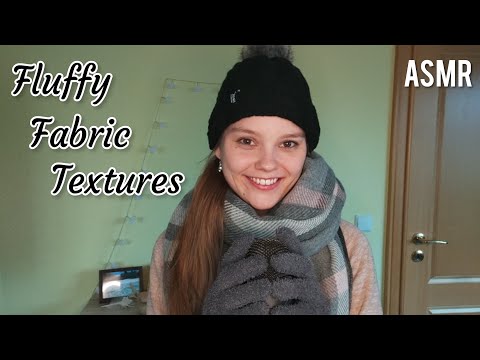 ASMR Fabric Sounds (Scratching & Rubbing Fluffy Fabric on Mic)