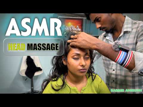 Indian Street Barber Tapping Head Massage & Scalp Scratching ASMR | Instant Relief & Reset The Brain