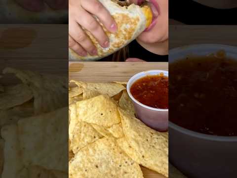 GIANT STUFFED BURRITO #asmr #burrito #shorts