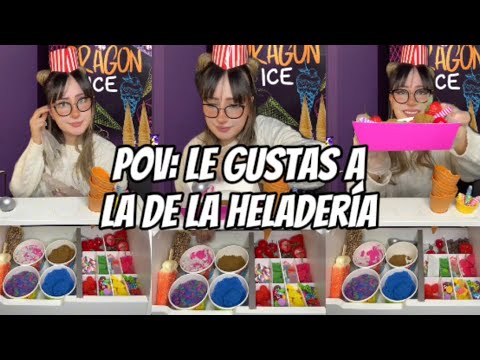 Pov: Le gustas a la de la heladería  * #asmr #humor #helados #asmrhelados #icecream