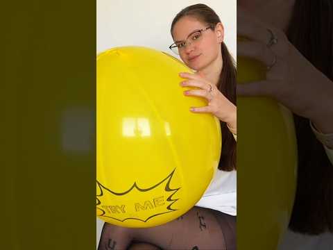 Yellow Punch Balloon #asmr #balloon #punching #asmrsounds