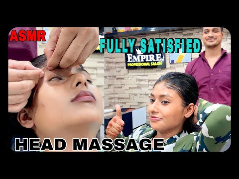 ASMR BEST EYEBROW, HEAD MASSAGE & NECK CRACK || CLIENT SATISFIED WITH MAGICAL HANDS OF BARBER RIZWAN