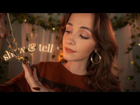 ASMR ♡ cozy show & tell (whispers, tapping, life update)