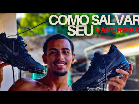 ASMR NIKE COM SOLADO FURADO, COMO RESOLVER 🤪#asmr #nike
