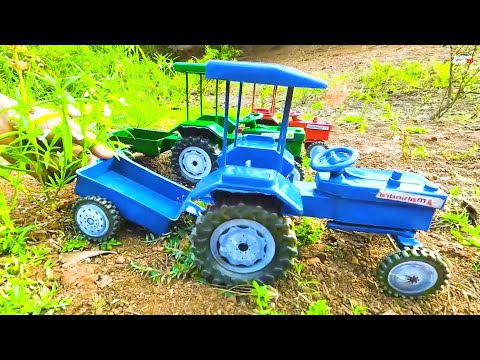 Tractor Pulling Heavy Loaded Sand Trolley | tractor video | jcb video