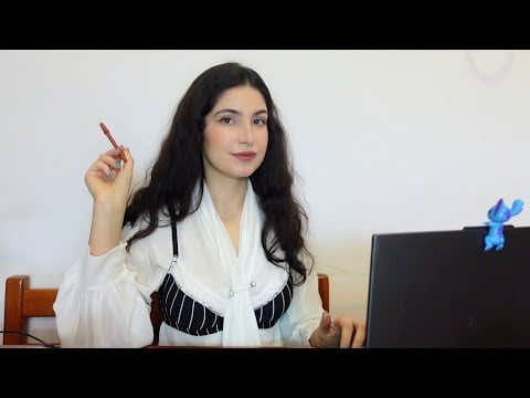 ASMR Rude OFFICE SIREN 😈 roleplay (tapping, fabric scratching)