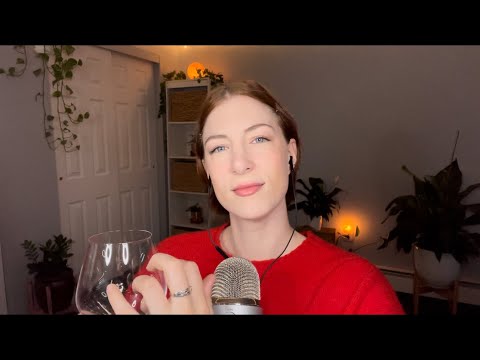 Asmr soothing stemless wineglass tapping glass #shorts
