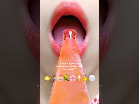 Asmr Eating Pink & White Emoji Food 🌸⚪️🌷🍦 #meoasmr #mukbang #emojichallenge #satisfying #asmr